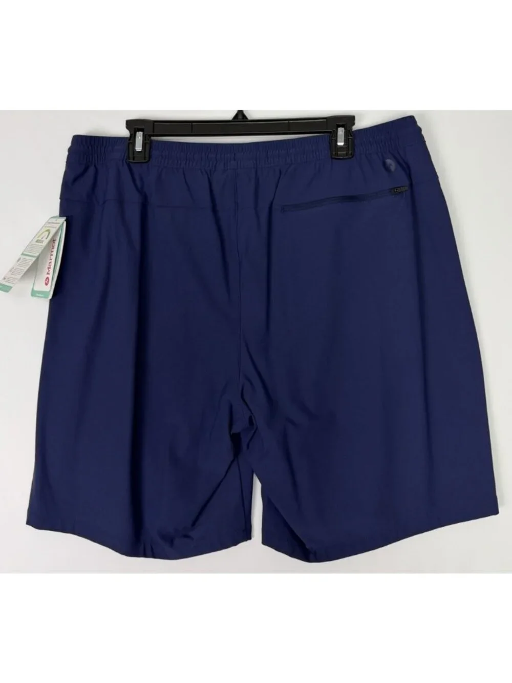 Marmot Mens XL Elche Short 8 Inseam Navy Elastic Waist Nylon Stretch Shorts